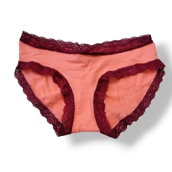 NEW Vintage Y2K Tarea Ruched Booty Bikini in Apricot/Plum Size Small - Picture 1 of 5